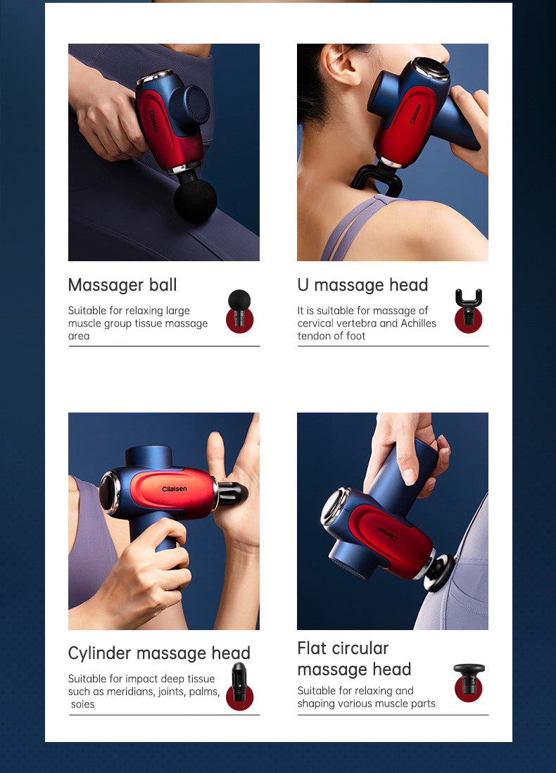 CP-F10 fascia gun muscle massager cervical muscle relaxer electric menstrual gun leg electric - Korvel