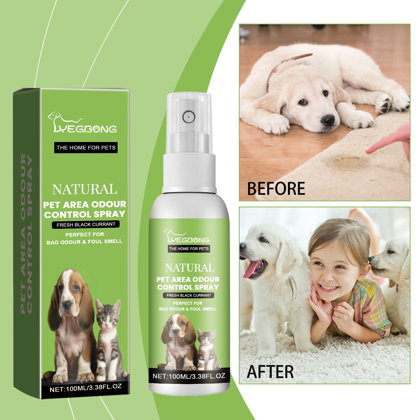 Pet Odor Spray, Indoor Pet Area Odor Cleaning And Fragrance Lasting Guardian Refreshing Spray - Korvel