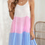 Color Block Spaghetti Strap Cover-Up Dress