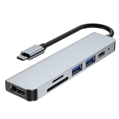 USB C Six-in-One Expansion Dock for Enhanced Connectivity