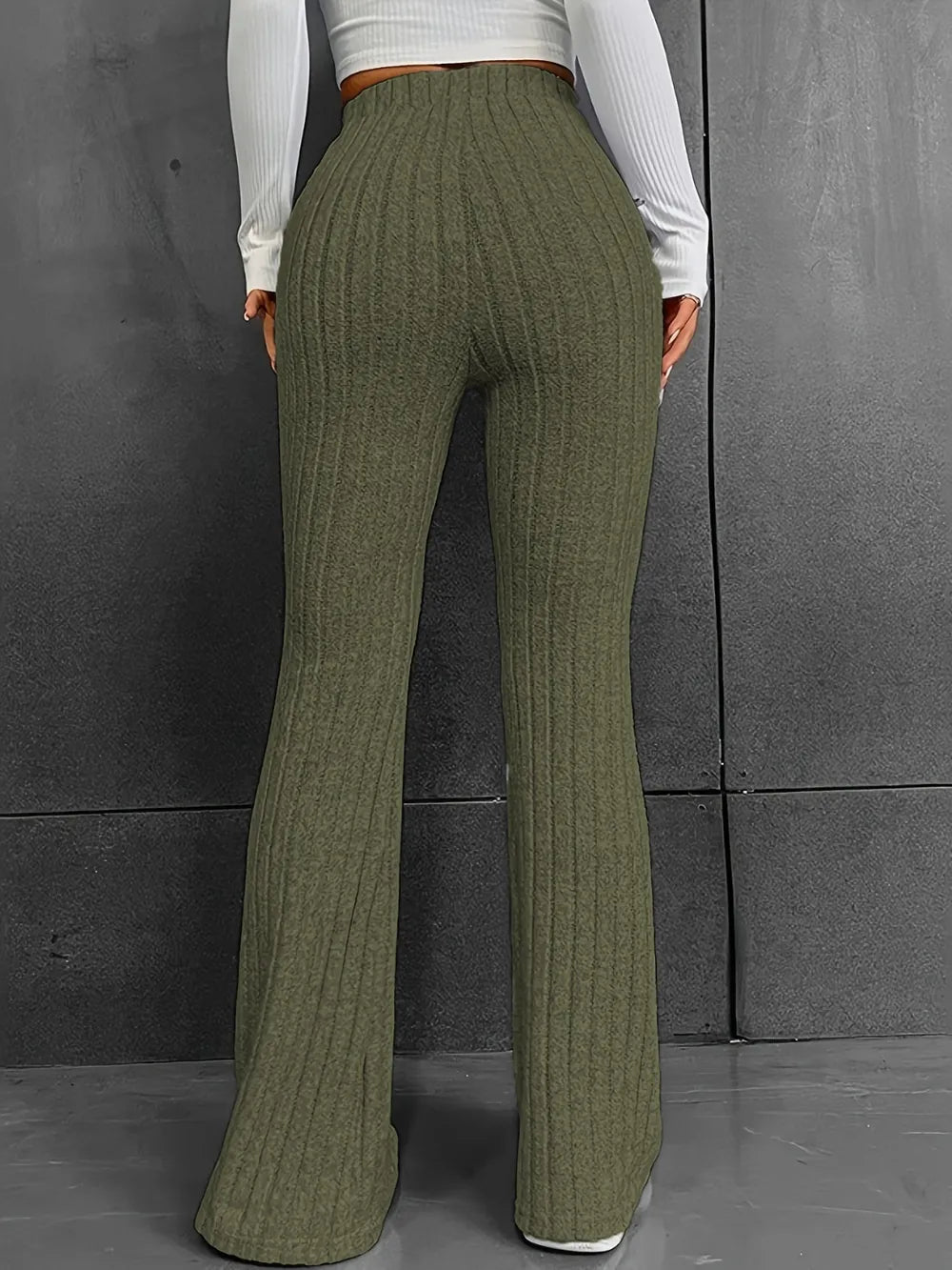 Stylish High-Waisted Micro Flared Pants for Women