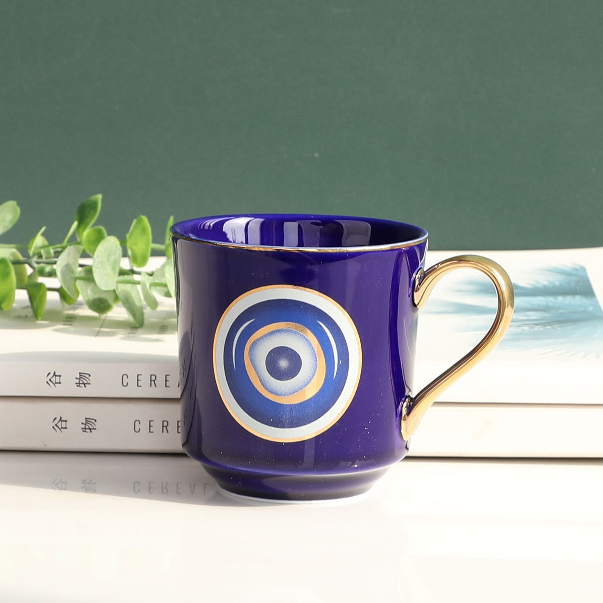 Big eyes mug ceramic water cup ins simple cup - Korvel