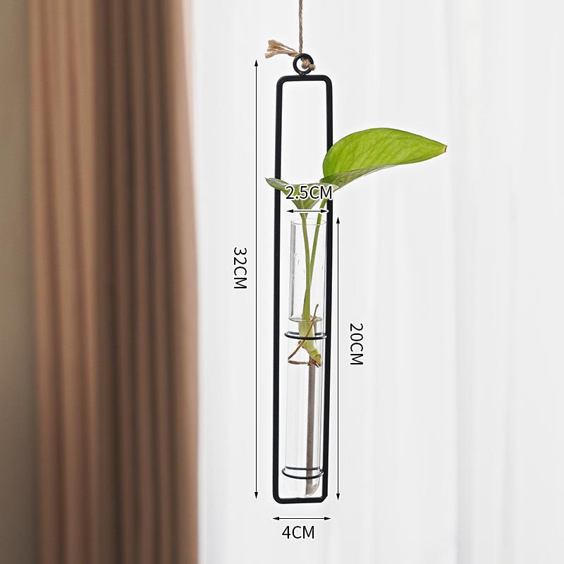 Jarrón Hidropónico de Vidrio Estilo Escandinavo para Decoración Creativa