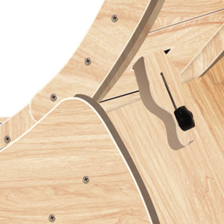 Cat Exercise Wheel for Indoor Cats, Cat Running Wheel with Carpeted Runway 37" Natural Wood Color - Korvel