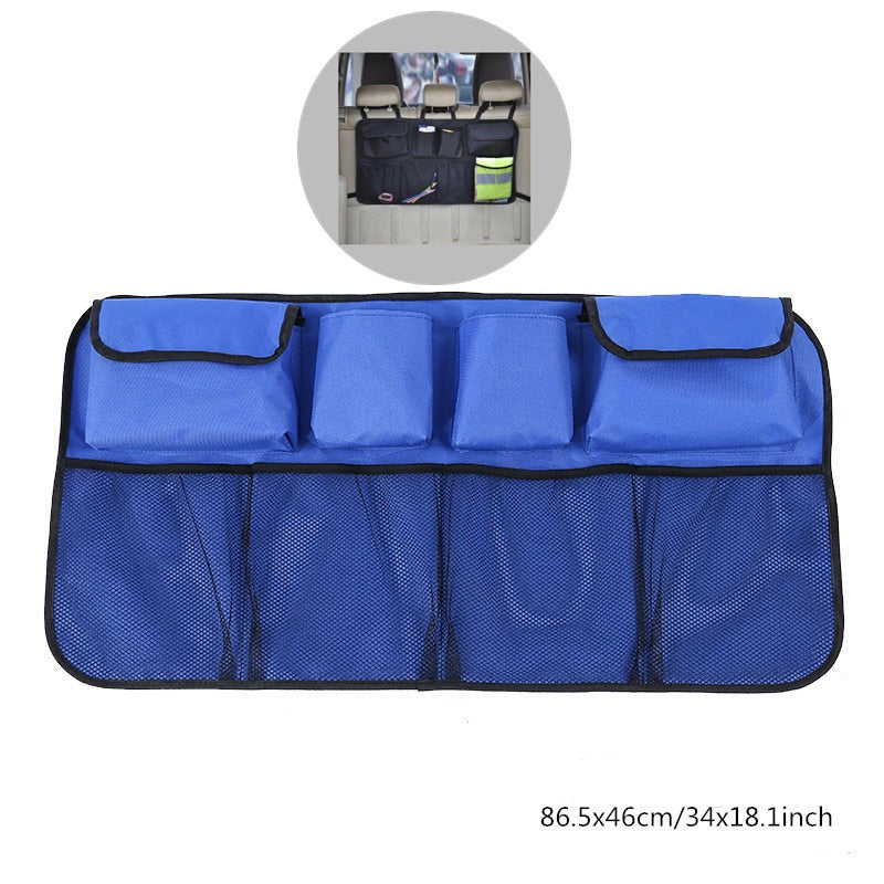 Premium Car Rear Seat Back Storage Bag Organizer