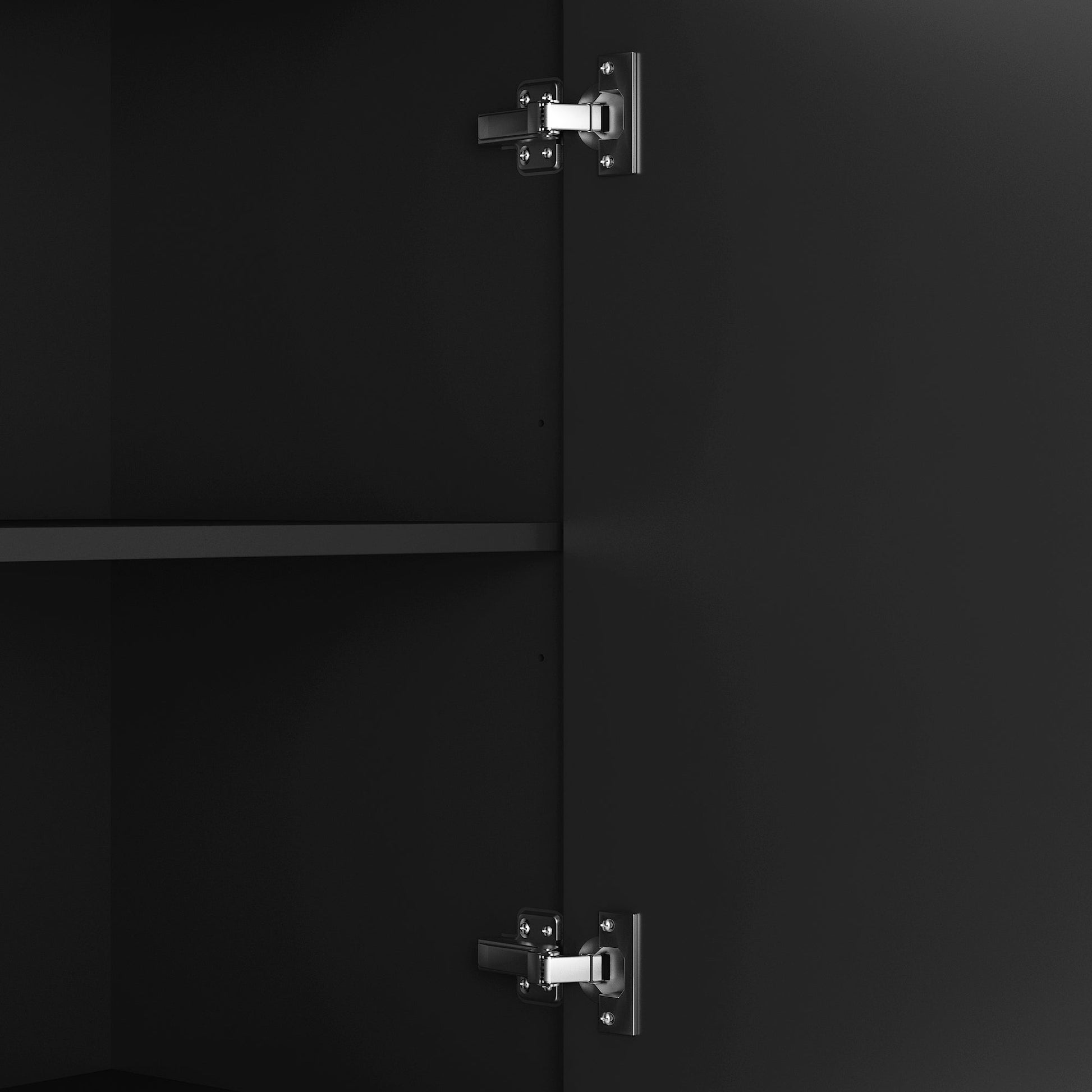 Modern kitchen buffet lockers with storage space, drawers and doors, and a large coffee bar with adjustable kitchen shelves - Korvel