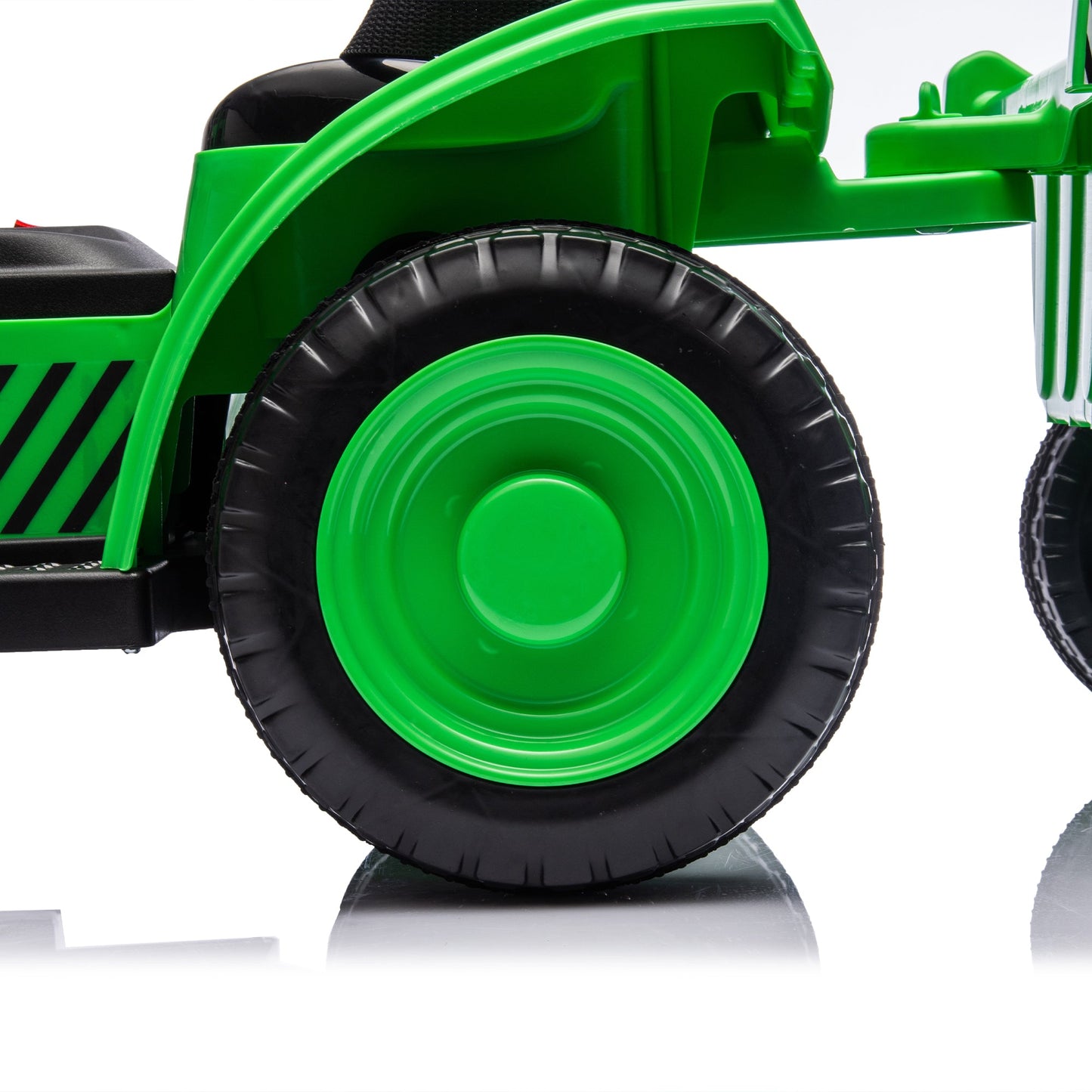 12V Electric Ride-On Tractor "Black Knight" with Detachable Tugboat