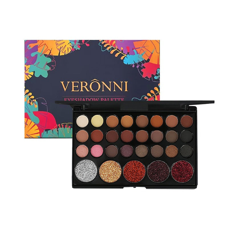 VERONNI 29-Color Matte and Pearlescent Eyeshadow Palette