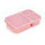 Microwaveable rectangular wheat straw compartment lunch box fresh-keeping lunch box - Korvel