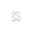 Creative Rice King Star Gold-Plated Scarf Buckle Multi-Purpose X Cross Hollow Smooth Surface Scarf Square Shawl Buckle - Korvel