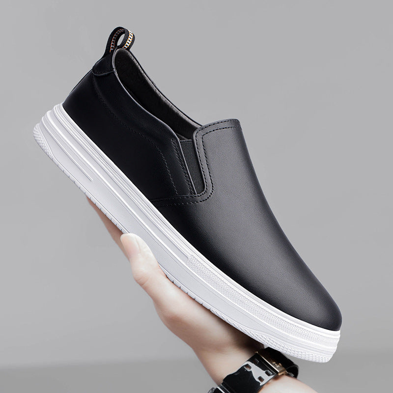 Men's lazy loafers breathable board shoes - Korvel