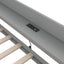 Elegant Twin Size Daybed with Shelves and Charging Station - Gray