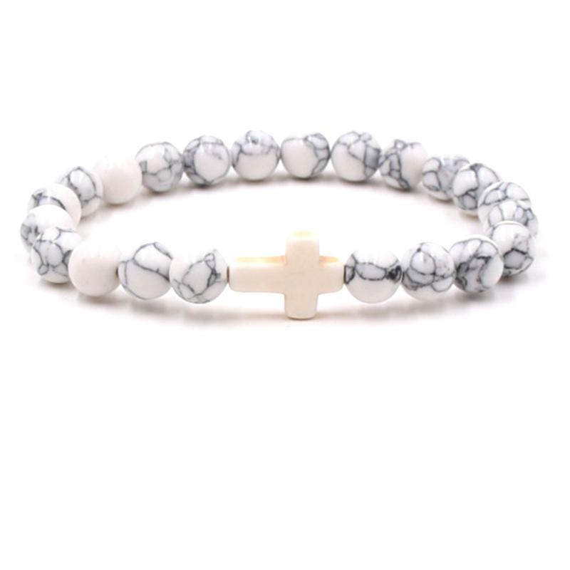 Fashion bead jewelry cross bracelet - Korvel