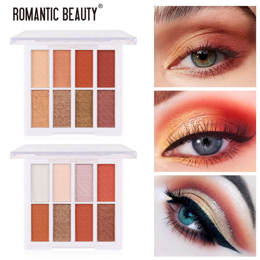 Romantic Beauty Matte Eyeshadow Palette - 8 Colors