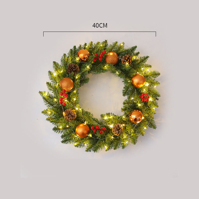Corona de Navidad de Ratan Elegante - Disponibles en Múltiples Tamaños