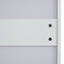 Shoe Cabinet , Shoe storage shelves, metal leg, White - Korvel