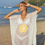 Openwork Flower V-Neck Short Sleeve Cover Up