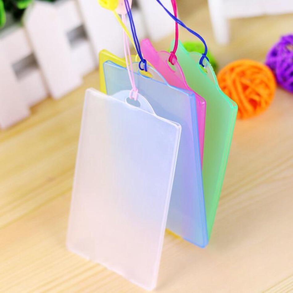 5pcs Waterproof PVC Card Holder Credit Student Transparent ID Cards Passport Business Bancaire Bank Card Cardholder - Korvel