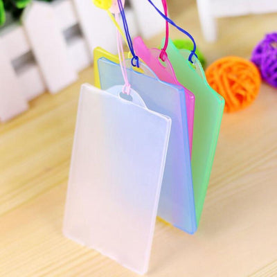 5pcs Waterproof PVC Card Holder Credit Student Transparent ID Cards Passport Business Bancaire Bank Card Cardholder - Korvel