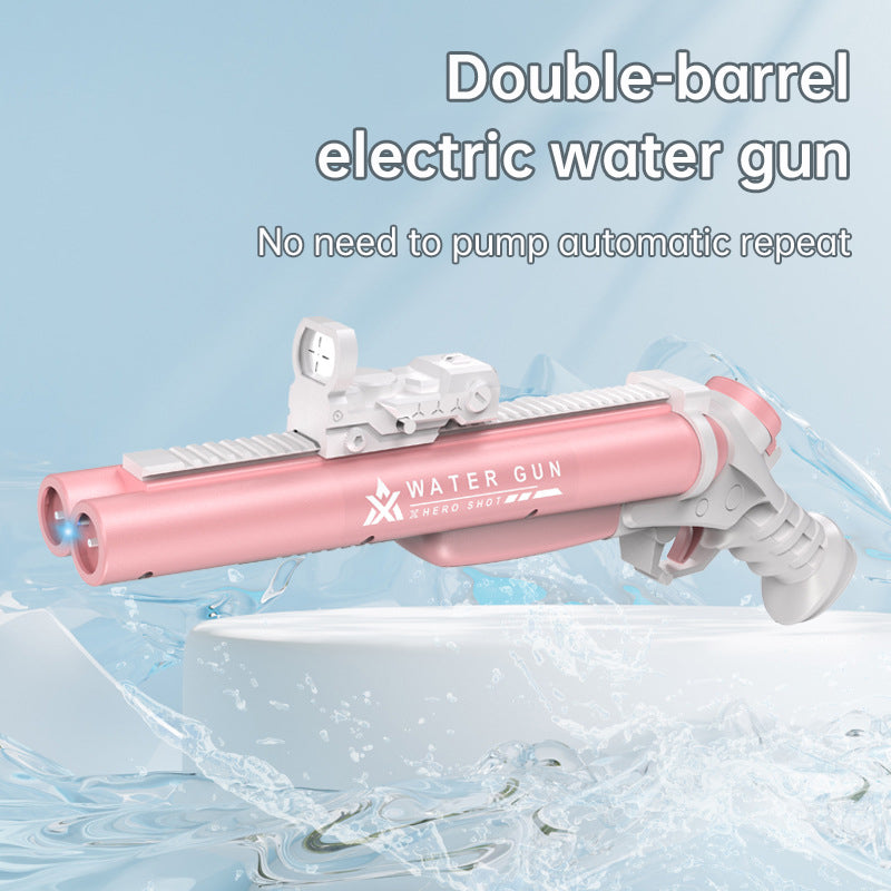 Double tube electric water gun outdoor water play and war toy - Korvel