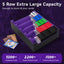 3800+ Capacity Card Storage Box. Includes 20 Dividers, 5 Supporters, Leather Magnetic Closure. Great for YuGiOh & MTG Cards. - Korvel