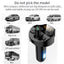 Transmetteur FM Bluetooth 5.0 pour voiture avec ports USB doubles