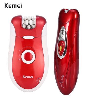 KEIMEI 3 in 1 Electric Female Wool Epilator Shave Razor Wool Device Shaving Lady's Shaver Female body Care KM-3068 - Korvel