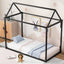 Metal House Shape Platform Bed  twin - Korvel