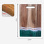 Wood Cutting Board Resin Blue green Wave Pattern - Korvel