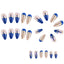 Cross-border palace style diamond wearable nail patches long gold foil nail polish wearable nail patches - Korvel