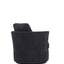 Rotating bucket chair living room comfortable circular sofa chair 360 degree rotating bucket chair armchair (black) - Korvel