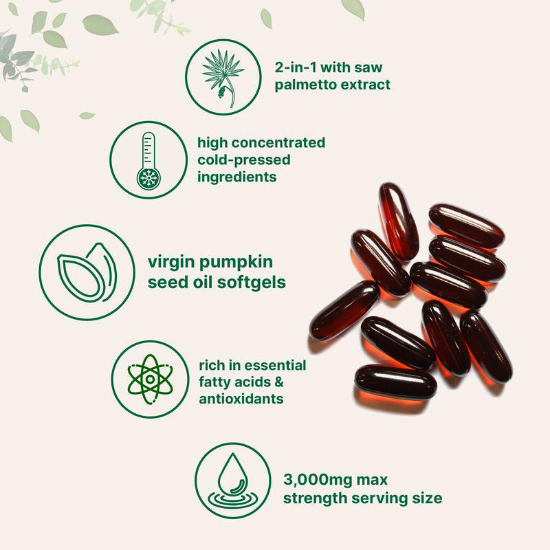 Pumpkin Seed Oil Extract Soft Capsules - Korvel