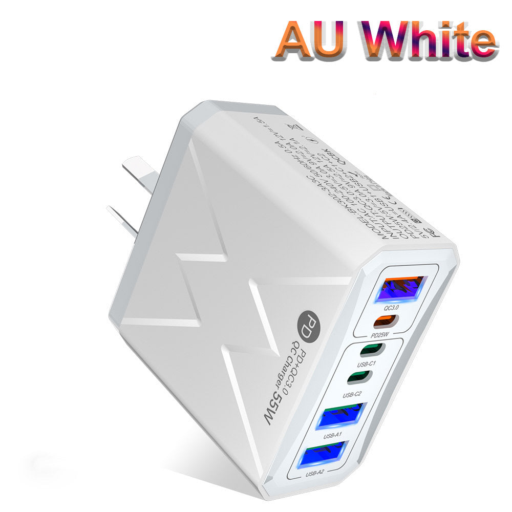 Chargeur de téléphone mobile à chargement rapide premium - 55W PD et QC3.0