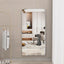 Large Movable Tray Bathroom Mirror with Aluminum Frame