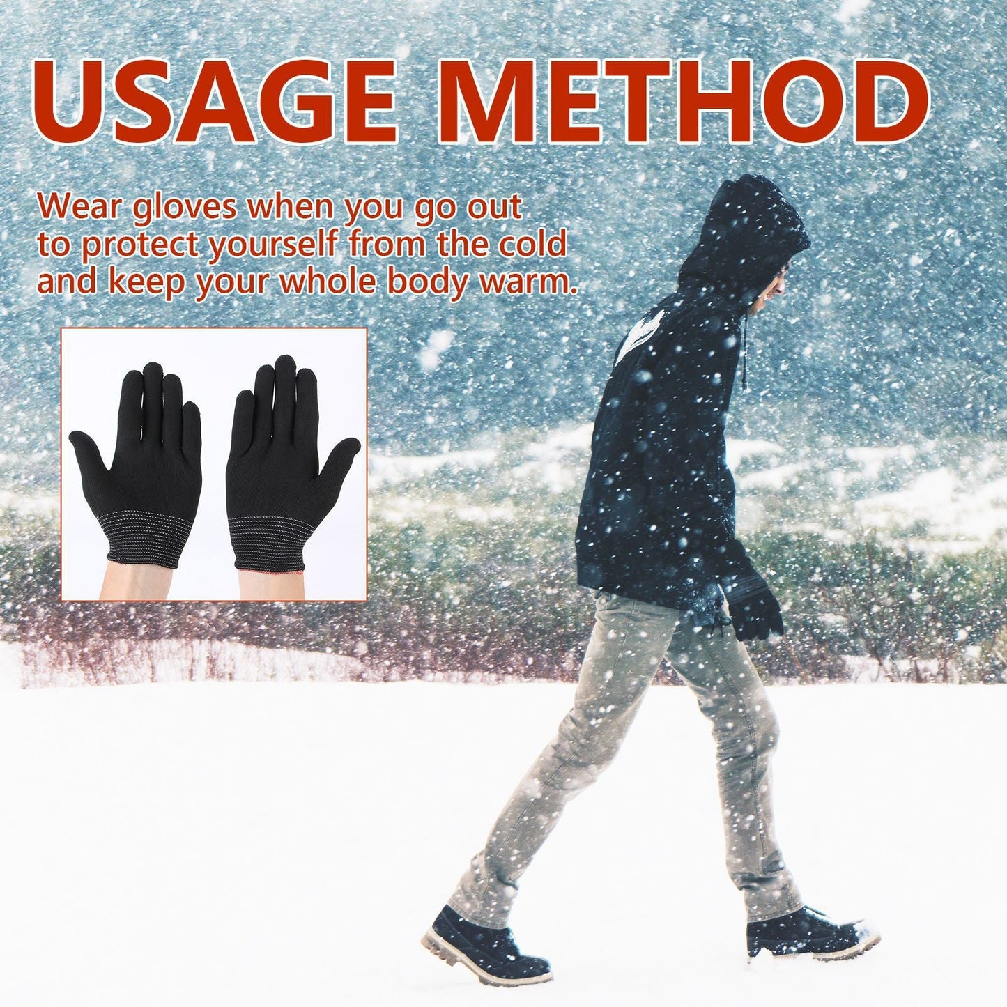 Premium Nylon Winter Gloves for Outdoor Sports
