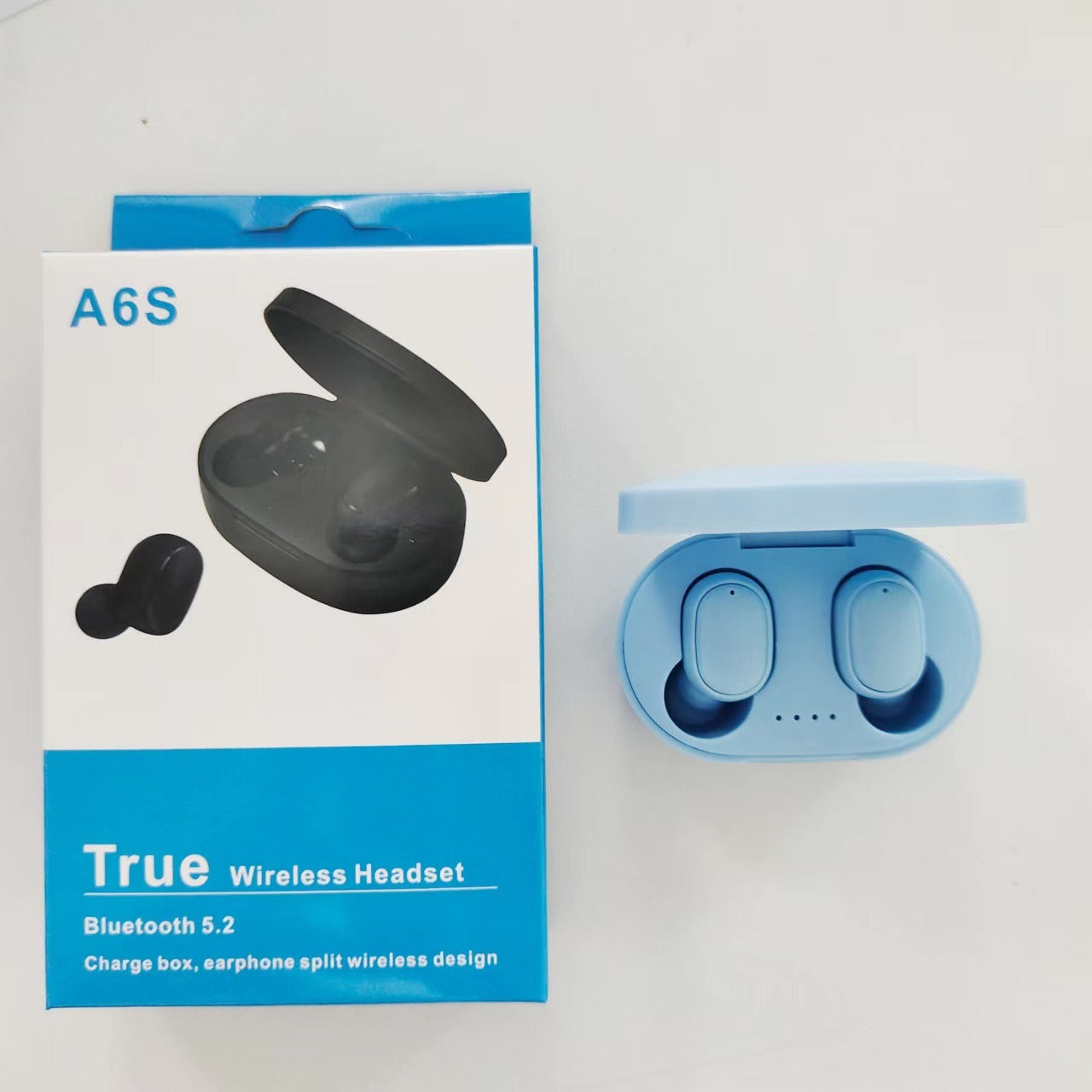 A6S Bluetooth Headset Macaron Bluetooth 5.2 Wireless TWS Earbuds Sports Mini New Headphones - Korvel