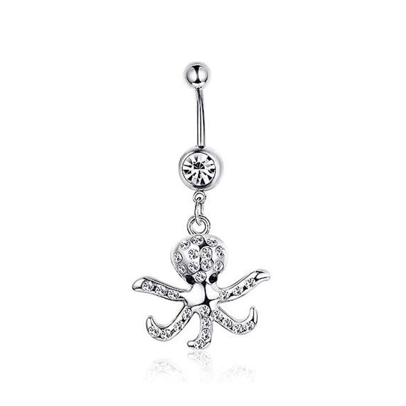 Navel Ring Creative Bat Bee Navel Buckle Navel Ring Body Piercing Jewelry - Korvel