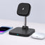 3-in-1 magnetic wireless charger holder with cooling fan suitable for wireless charging of iPhone earphones and watches - Korvel