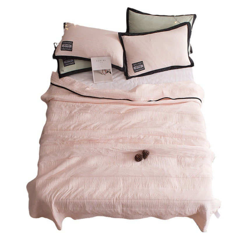 Summer Quilt Air Conditioning Quilt Solid Color Quilted Single and Double Quilt Vacuum Solid Color Summer Cool Quilt - Korvel
