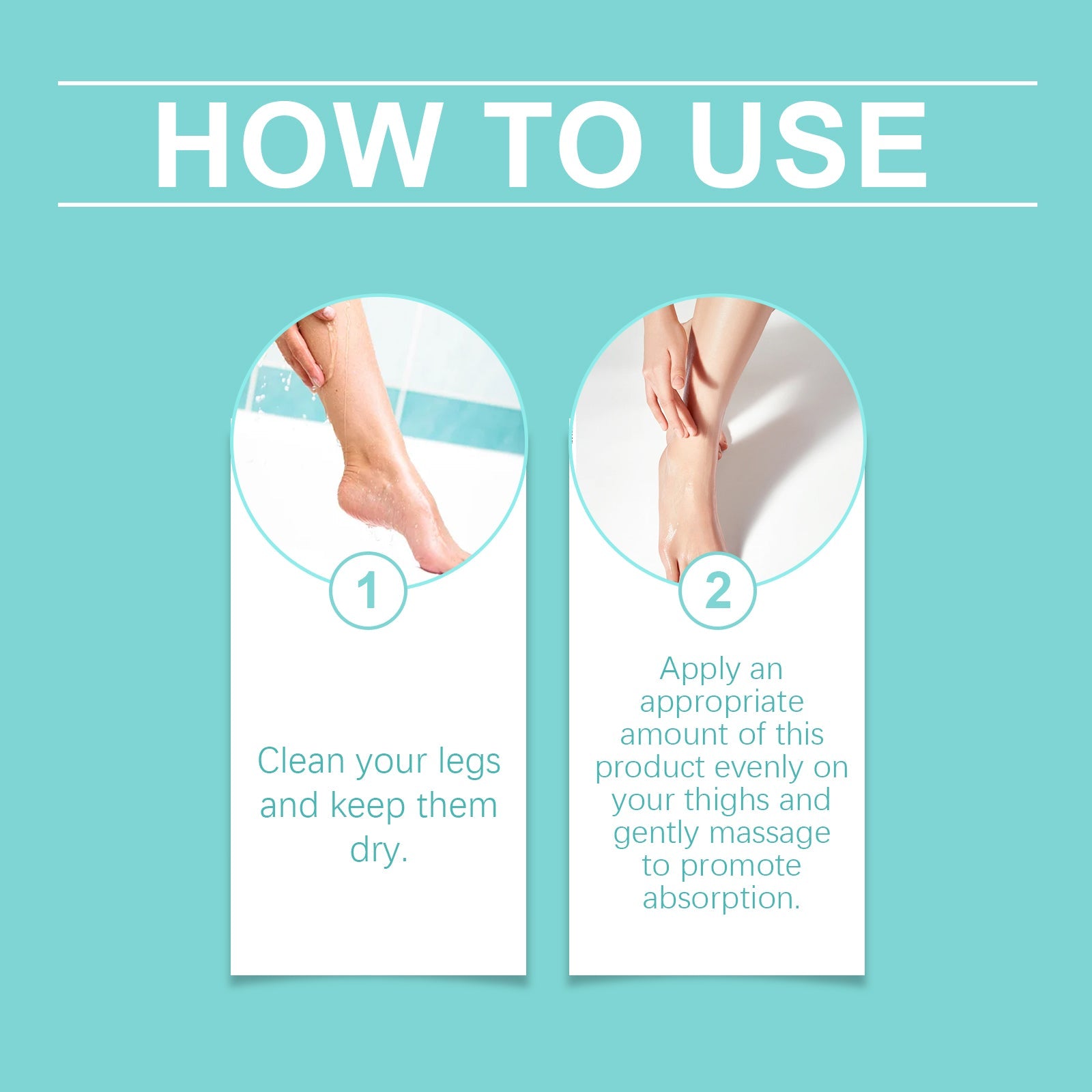 Leg Care Cream Nourishes Leg Skin Daily With Light, Non-Sticky Massage Moisturizing Cream - Korvel