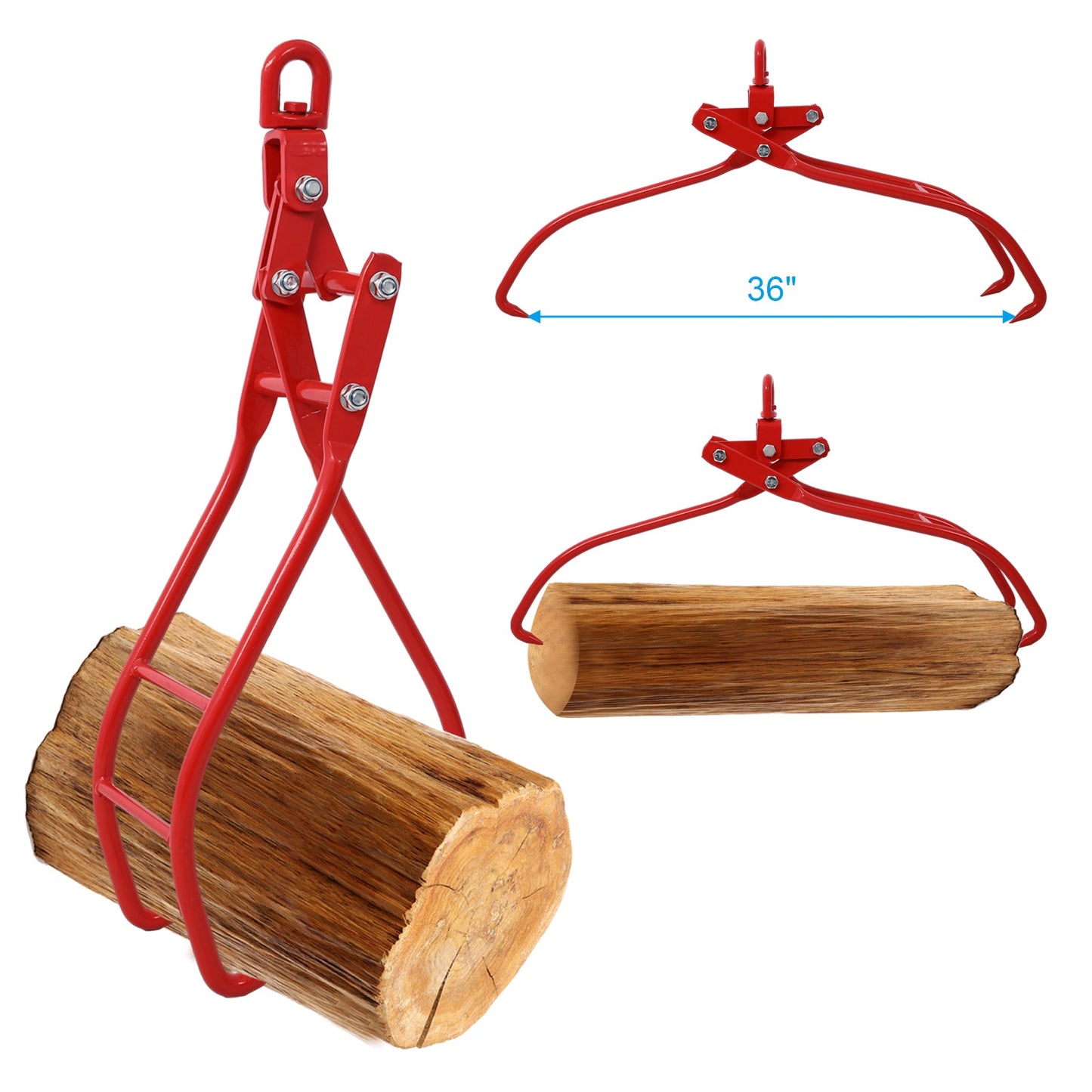 36in 3 Claw Log Grapple - Eagle Claws Design