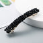 Korean Style Retro Crystal Beaded Hair Clip Simple Wild One Word Clip Female Side Clip Spring Clip Korean Hair Accessories - Korvel