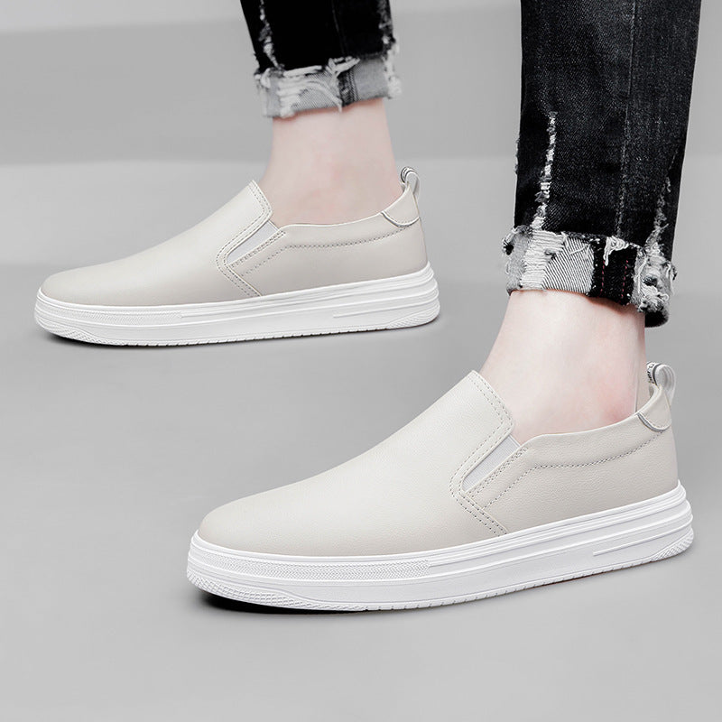Men's lazy loafers breathable board shoes - Korvel