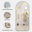 71" x 32" Oversized Full Body Mirror - Elegant Black Frame