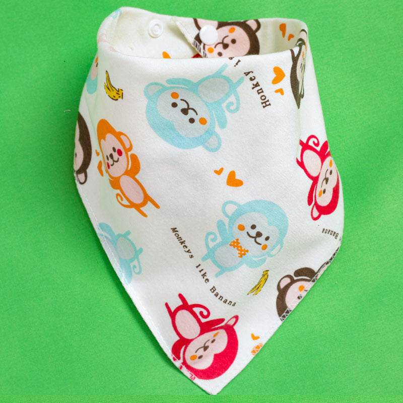 Baby Drooling Towel Baby Triangle Towel Double Layer According To The Buckle Newborn Child Headscarf Bib Scarf Spring And Summer Four Seasons - Korvel