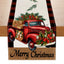 Drapeau de Table Imprimé Voiture Rouge - Nappe en Lin de Noël