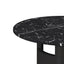 42.12"Modern Round Dining Table with Printed Black Marble Table Top for Dining Room - Korvel