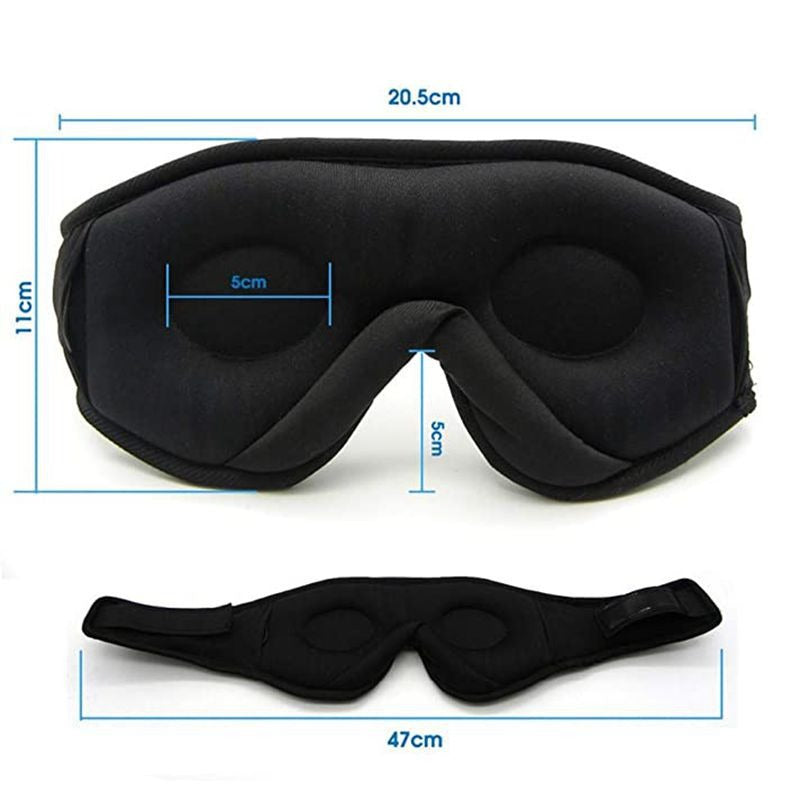 Mascarilla de Ojos Bluetooth 3D Inalámbrica con Sonido Estéreo