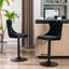 Black,Set of 225-33 Inch,17.7 inch base, Modern Upholstered Bar Stools with Backs Comfortable Tufted for Home Pub and Kitchen - Korvel