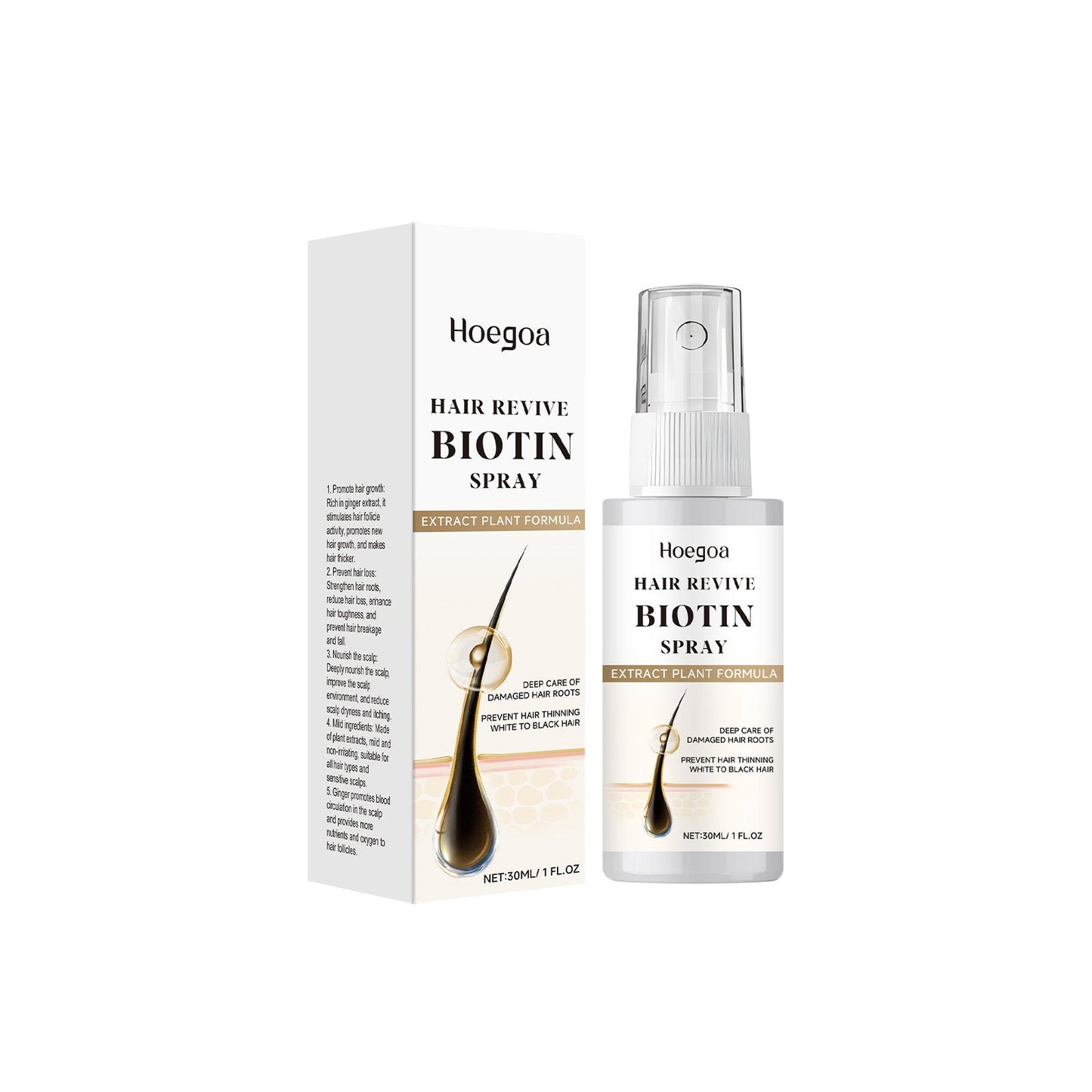 Hair Care Spray Herbal Ingredients Gently Nourishes Hair, Softens And Brightens Hair Care Spray - Korvel